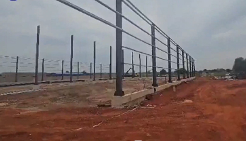 Steel Column Installation — Africa Project