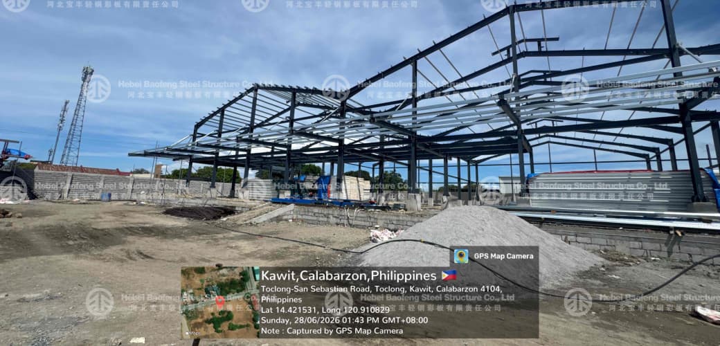 Positive feedback from a Philippine client: Steel structure workshop