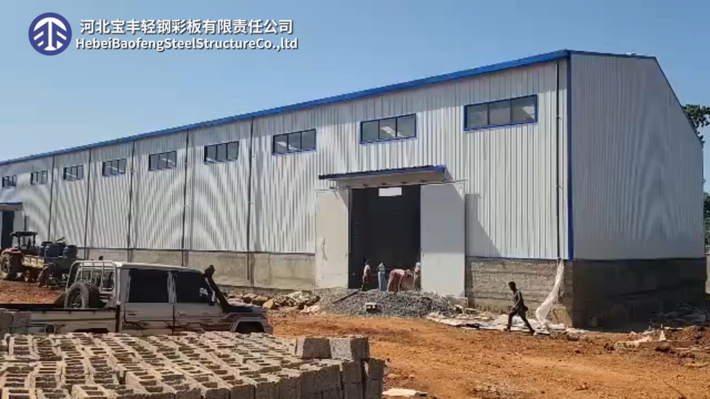2400 m² Steel-Structure Warehouse Exported to Africa