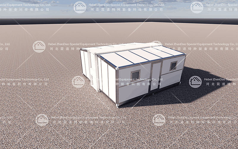 Camping house folding demonstration